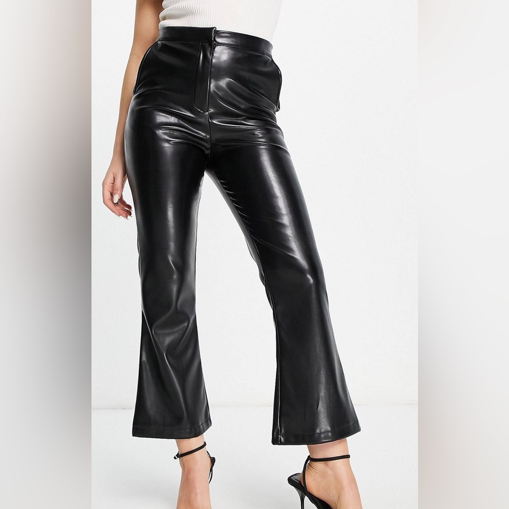 NWT. ASOS Design - Leather Look with flare